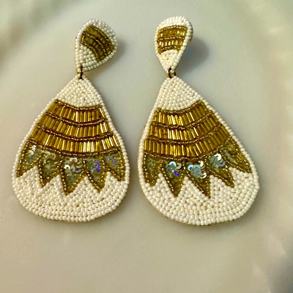 Beautiful Beaded Drop Earrings